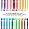 KINGART® Watercolor Brush Markers, Storage Case, Set of 36 Unique Colors